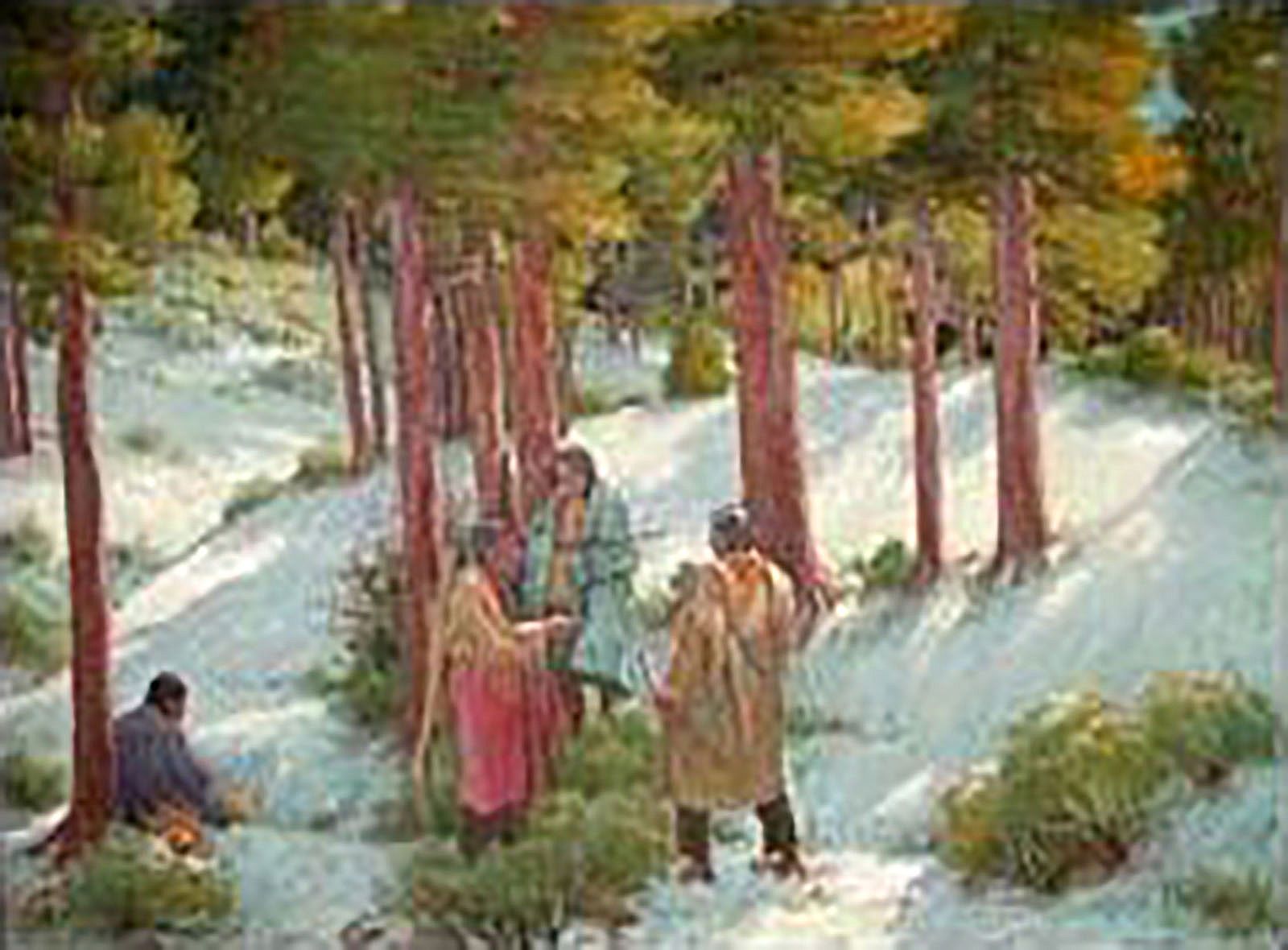 A Hunting Party (Coconino Forest, Arizona; [Indian Hunters]